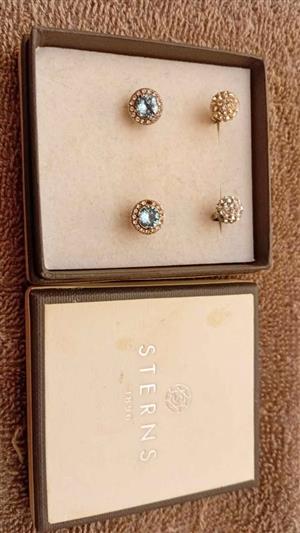 Earrings sterling silver x 2 pairs