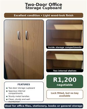 Two-Door Office Storage Cupboard