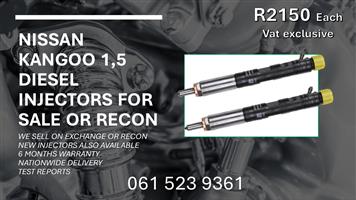 NISSAN KANGOO 1.5 DIESEL INJECTORS FOR SALE WITH TEST REPORTS 