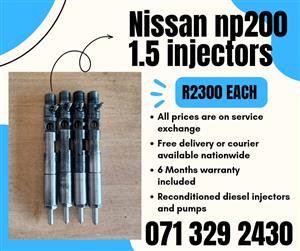 NISSAN NP200 1.5 INJECTORS FOR SALE WITH WARRANTY 