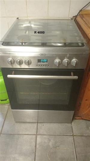 Defy gas stove with electric oven 