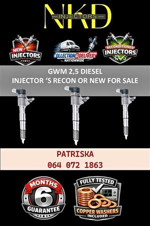 Gwm 2,5- FAST DELIVERY DIESEL INJECTORS ON RECON