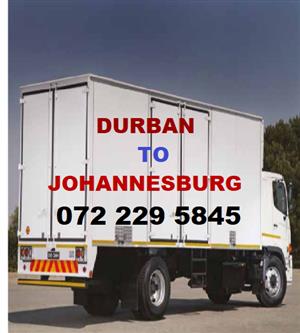 Durban to Johannesburg shared truck