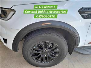 Ford ranger T 7 ,T8 slim wheel arches with reflectors