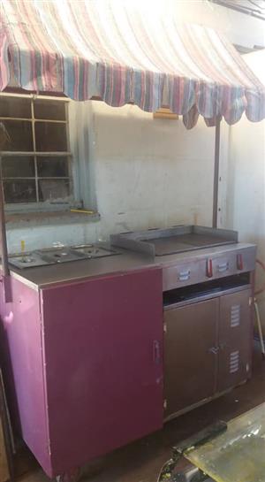 Food stand on wheels