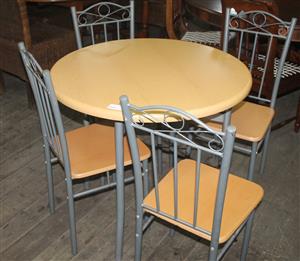 Brown 5 piece dining room suite S049489F #Rosettenvillepawnshop