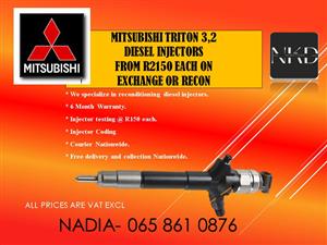 Mitsubishi diesel injectors for sale or recon with warranty 