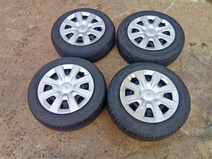 Ford fiesta steel rims and tyres  175 65 14