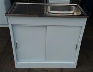 Brand New Steel Kitchen Sink Unit.