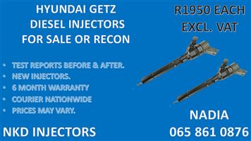 DIESEL INJECTORS FOR SALE FOR HYUNDAI GETZ - BRAND NEW