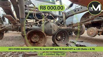 2013 FORD RANGER 2.2 TDCi XL S.CAB 5MT 4x2 T6 REAR DIFF w. LSD [Ratio = 4.70]