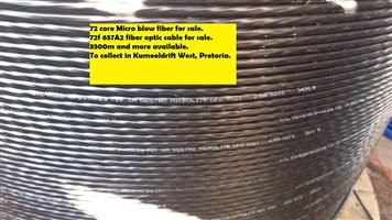 72 core Micro blow fiber for sale.  72f 657A2 fiber optic cable for sale. 3500m and more available.