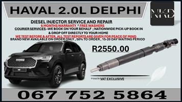 Haval 2.0L Delphi Diesel Injectors on Recondition