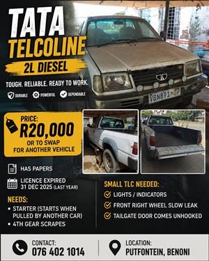 Tata telcoline 2l diesel bakkie 