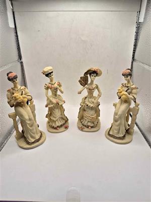 Marlo Collection, vintage Victorian-style lady figurines