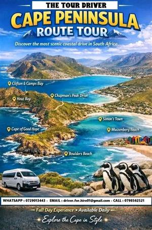 Tours driver for hire 