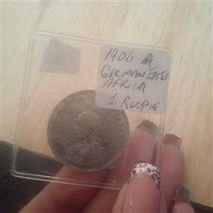 1906 German East African 1 Rupie