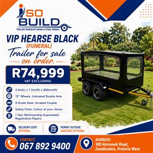VIP Hearse Trailer Black for sale