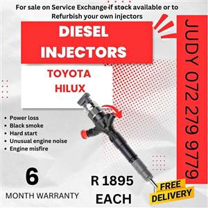 Toyota Hilux Diesel Injector for sale on service exchange or to recon