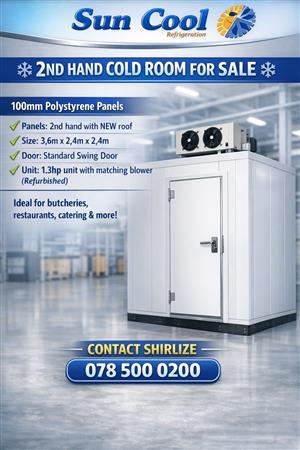 Secondhand cold room for sale