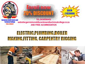 electric,plumbing,boiler making,fitting, carpentry rigging