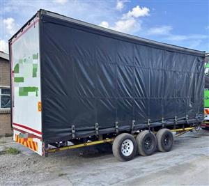2024 Bahrain triaxle drawbar trailer for sale, 6m length 2.2m height.