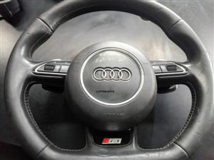 AUDI S3 2013 STEERING WHEEL WITH AIRBAG (PADDLE SHIFT) FOR SALE