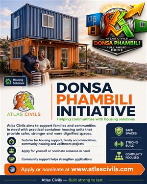 Nominate a Community Project for the Donsa Phambili Drive