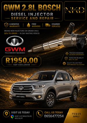 Service your GWM 2.8L Bosch Diesel Injectors