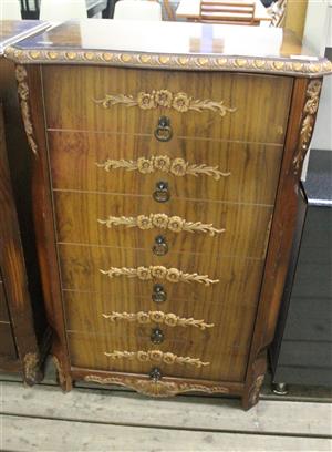 BROWN CHEST OF DRAWER S065271A
