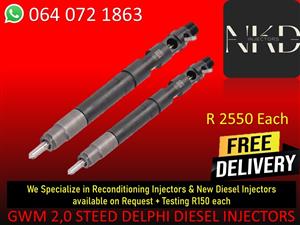 DIESEL INJECTORS FOR GWM 2.0 STEED DELPHI DIESEL INJECTORS FOR SALE