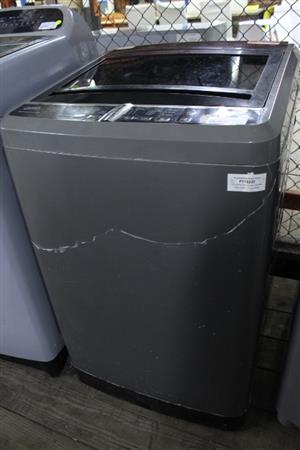 -(S067431A)DEFY 10KG TOP LOADER GREY WASHING MACHINE W/PIPES