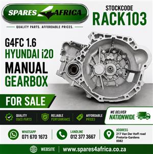 Hyundai i20 G4FC 1.6 Manual Gearbox for sale