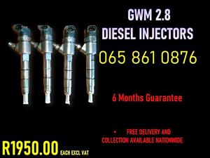 GWM 2.8 DIESEL INJECTORS FOR SALE OR RECONDITIONING