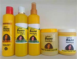 Rare Find 5-Pc Yellow Bone Curly Hair Combo | 