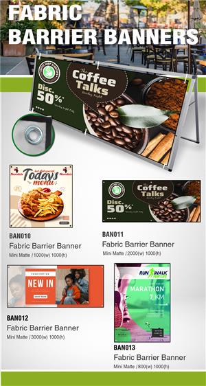 Fabric banners offer a great way to get your branding message across to potentia