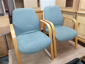 Light blue arm chairs