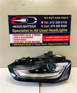 Audi A4 S4 left side xenon headlight