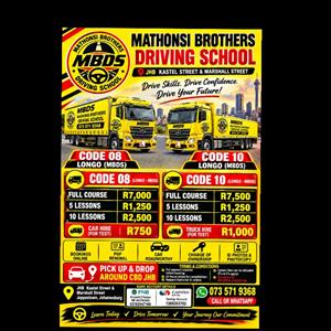 Mathonsi Brothers Driving School in jhb 