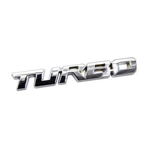 3D Raised "Turbo" Sticker Badge (Chrome ) 12×1.5cm