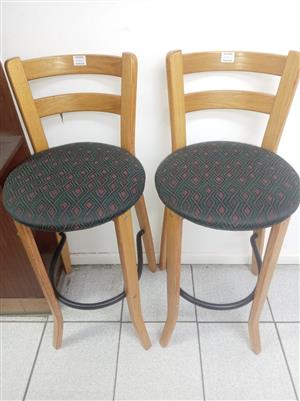 Wooden bar stools