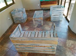 4 piece indoor/outdoor patio set