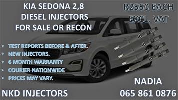 KIA SEDONA 2,8 DIESEL INJECTORS FOR SALE. REBUILT AND TESTED