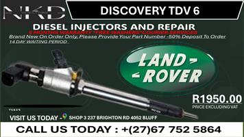 Discovery TDV 6 Diesel Injectors on Recondition