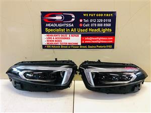Mercedes Benz W177 left and right side multi-beam headlights (2019)
