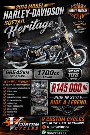 Very Nice 2014 Softail Heritage!