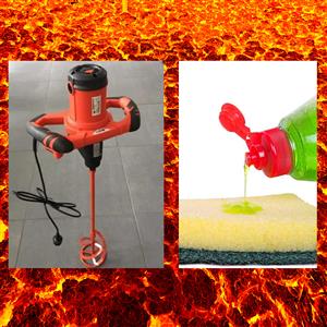8. Handy Mixer Mix smarter, not harder. Handheld detergent mixers keep small bat