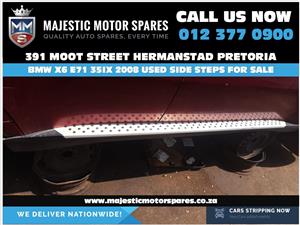 Bmw E71 X6 35ix used side steps running boards for sale 2008