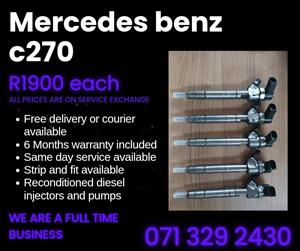 MERCEDES BENZ C270 INJECTORS FOR SALE WITH WARRANTY 