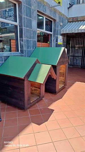 Wooden dog kennels
